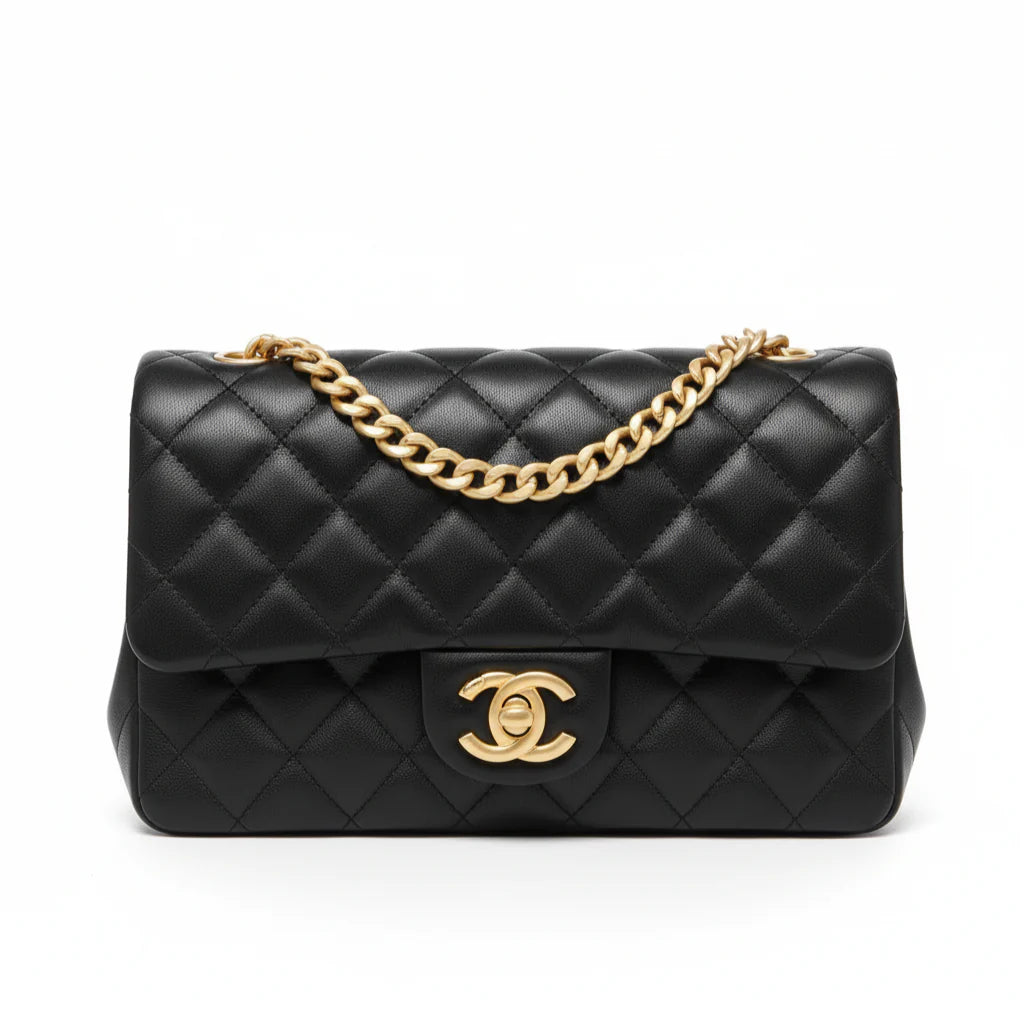 Rainboots & Classic Flap Bag Set