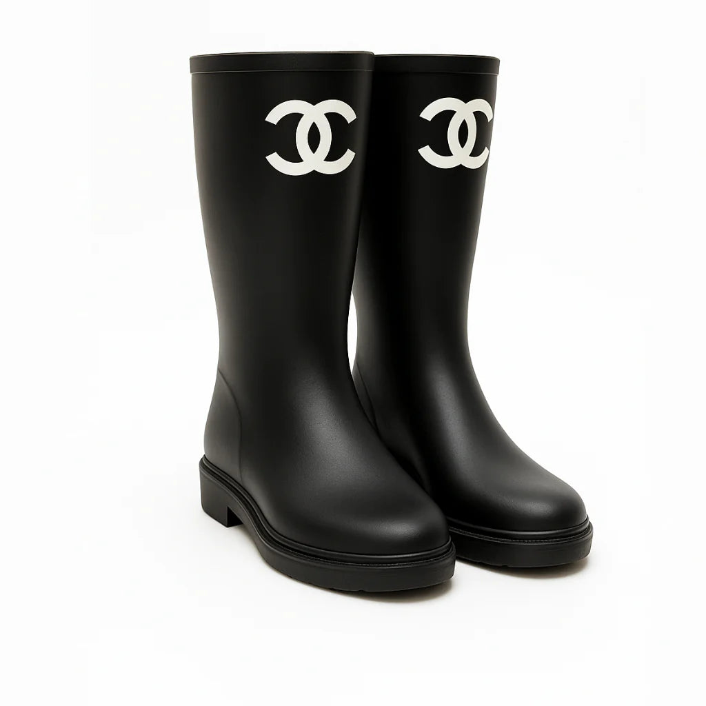 Rainboots & Classic Flap Bag Set